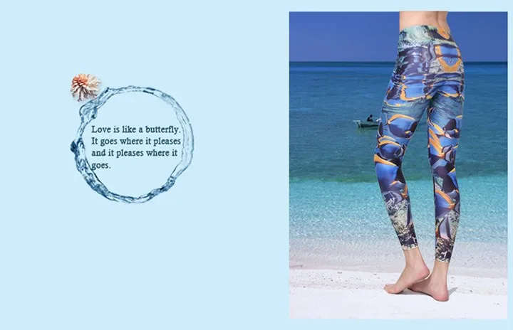 Сексуальные красочные Серфинг Плавание лайкра женские леггинсы зауженные длинные брюки Йога пляжная одежда