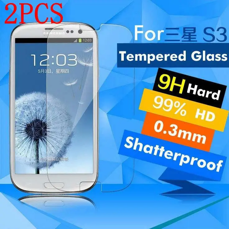 Закаленное стекло для Samsung Galaxy S3 SIII i9300 2 шт. Защитная пленка экрана | Мобильные