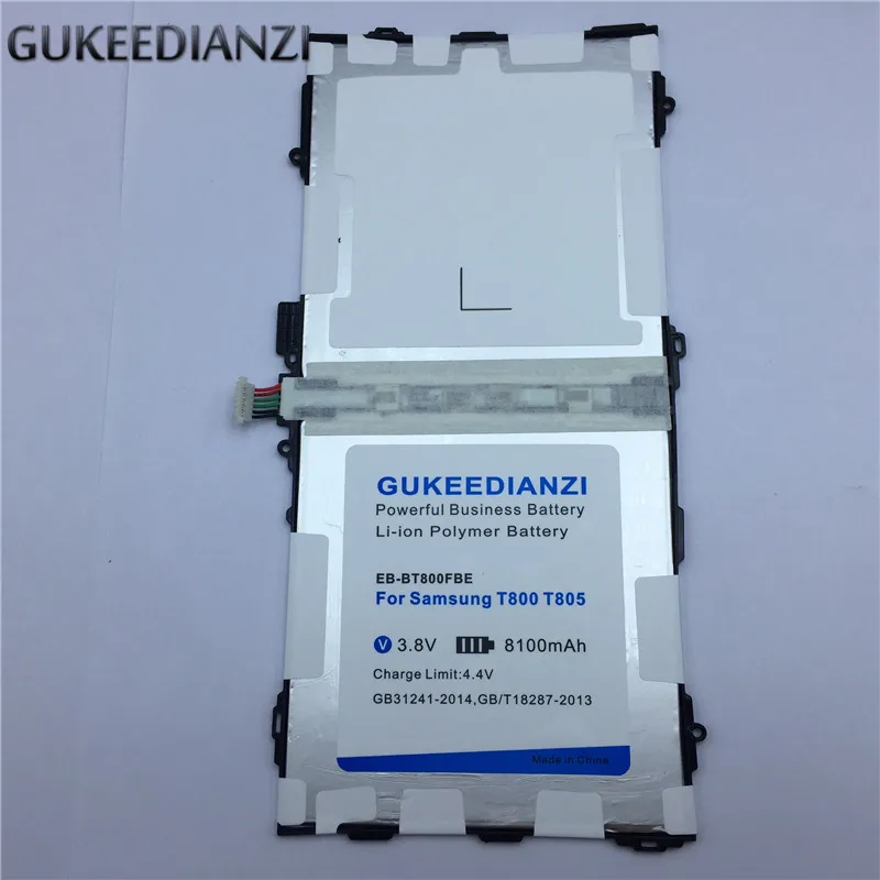 

GUKEEDIANZI Tablet Battery EB-BT800FBE For Samsung Galaxy Tab S 10.5 T800 T801 T805 9000mAh Replacement Batteries