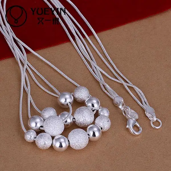 Посеребренные ожерелья с подвесками для женщин Свадебные украшения классические оптом для мамы