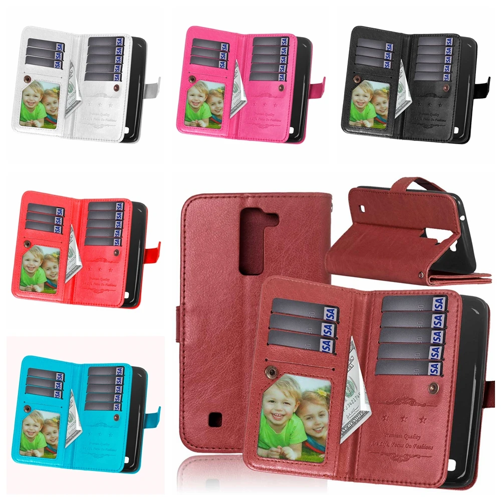 Genuine original leather Mobile Phone Case For LG K10 Filp Wallet Cover