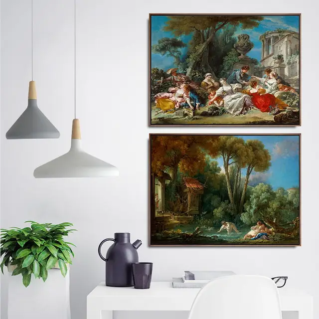 Paintings by François Boucher Printed on Canvas 4