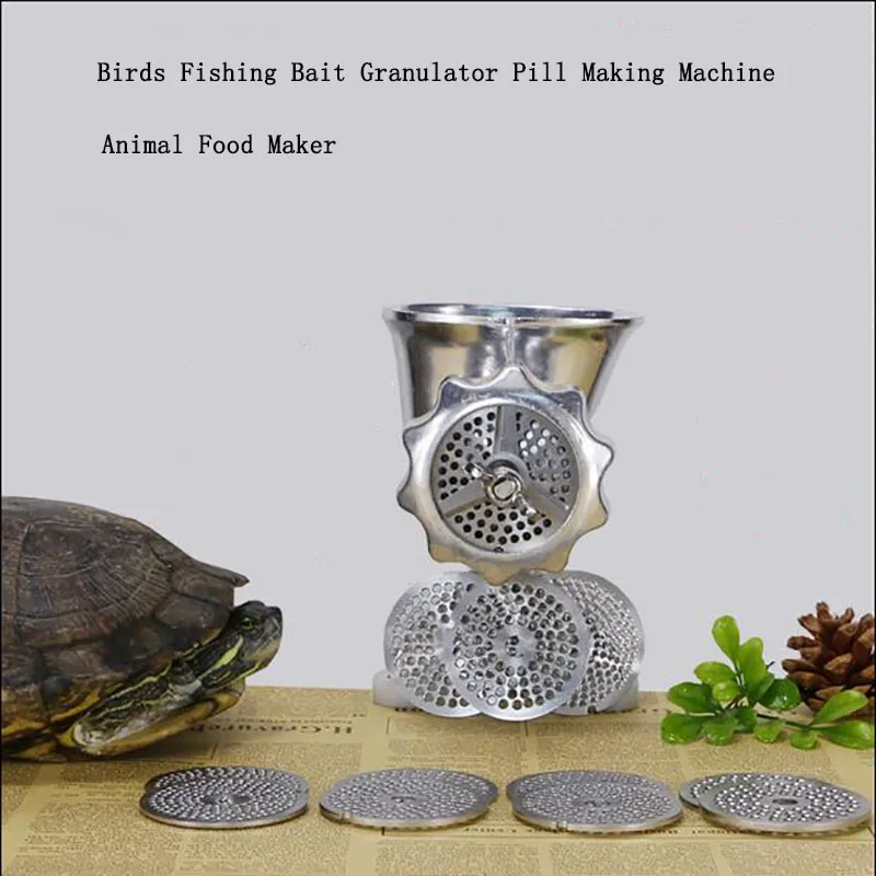 Manual Birds Fishing Bait Granulator Pill Making Machine/ Pelleter/ Animal Food Maker Pellet Mell