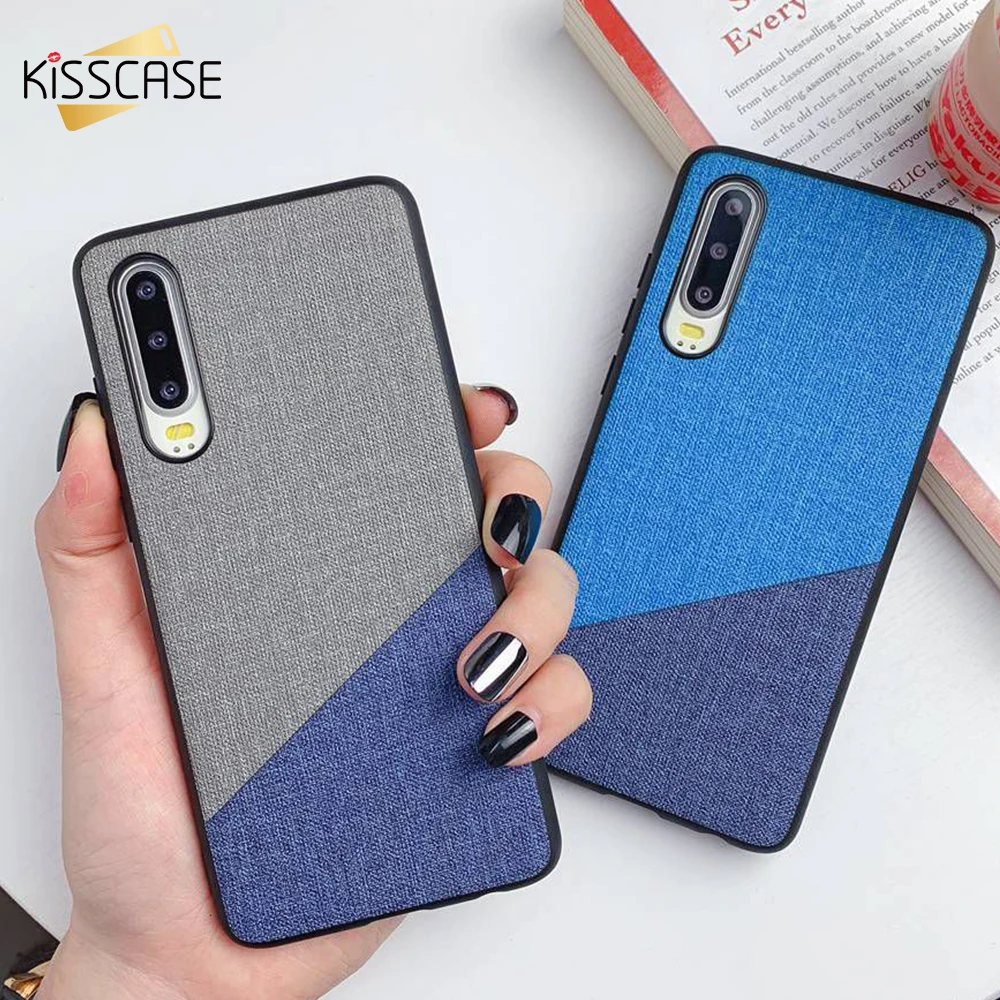 KISSCASE тканевый узорчатый чехол для huawei mate 20 10 Lite Pro простой P30 P20 P10 Coque |