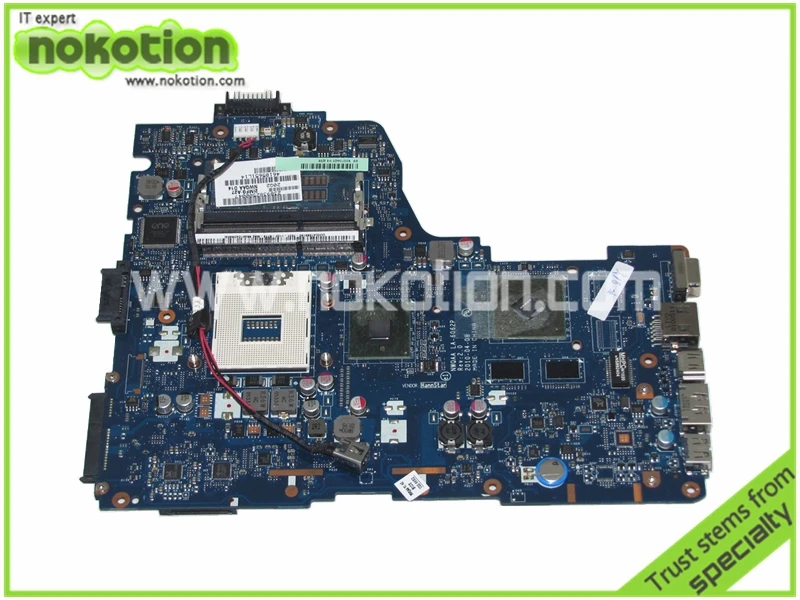 K000104420 LA-6062P Laptop motherboard for TOSHIBA A660 NWQAA REV 2.0 intel HM55 nvidia graphics Mainboard warranty 60 days