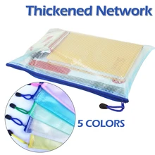 Водонепроницаемая пластиковая папка на молнии для бумажных файлов, карандаш для книг, чехол для ручек, Сумка для документов, А4 Размер для офиса, студенческие принадлежности