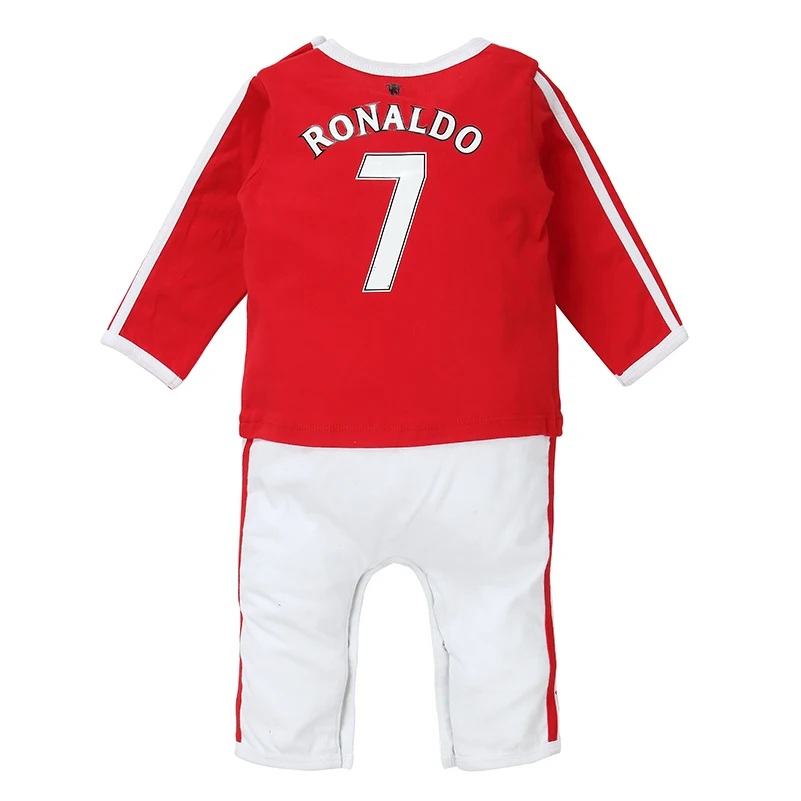 Roupas do Bebê Esporte Futebol Manga Longa Algodão Recém-nascido Macacão 0-12 m Frete Grátis 2020 3 recém-nascido roupas do bebê futebol esporte macacão 0-12 m frete grátis