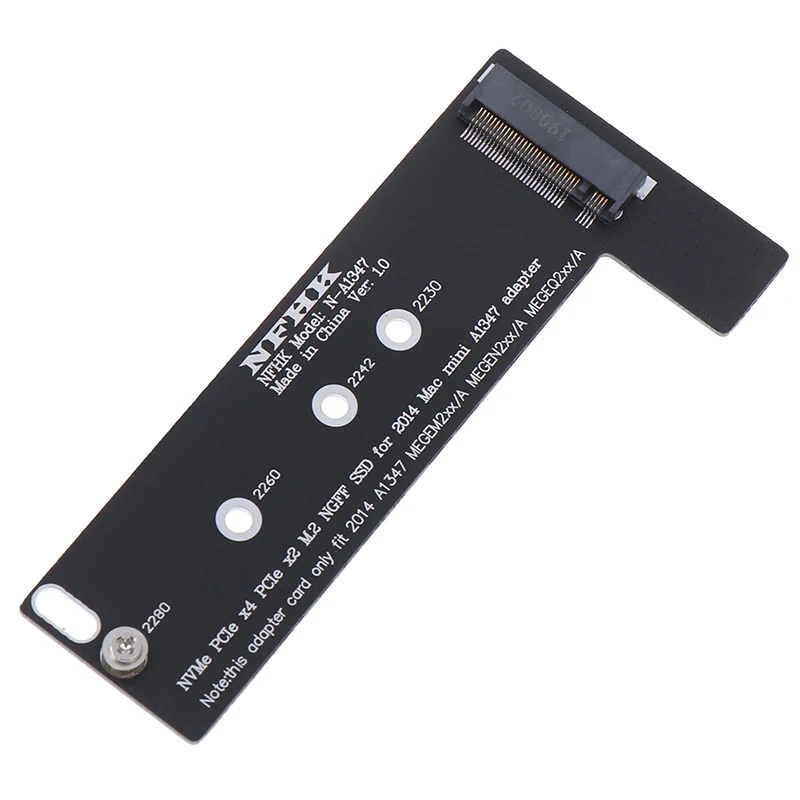 PCI-Ex4 M.2 NGFF NVME AHCI конвертер SSD карта адаптер для 2014 macbook Mini A1347