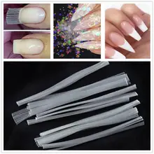 5.5cm/1m/1.5m/2m Nail Art Silk Fiberglass for UV Gel DIY Nails White Acrylic Nail Extension Tips With Scraper Manicure Tool