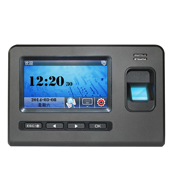 [HFSECURITY] 4.3inches Touch Screen Employee Fingerprint Time Clock Biometrics Fingerprint Time
