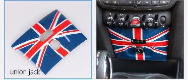 PC Union Jack AUX Зажигалка накладка чехол наклейка для mini cooper F60 земляк автомобиль-Стайлинг интерьера украшения