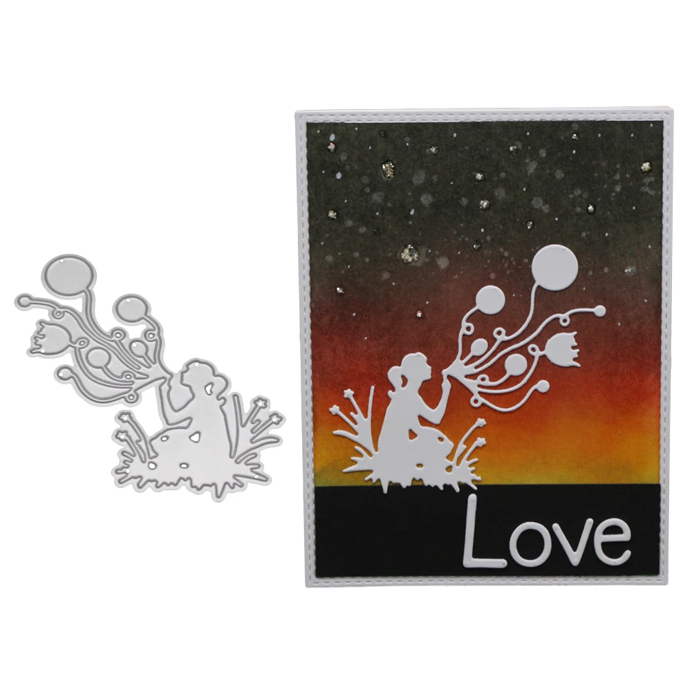 

Blow Balloon Metal Cutting Dies Stencil for DIY Scrapbooking Paper Card Embossing Craft Decor Christmas