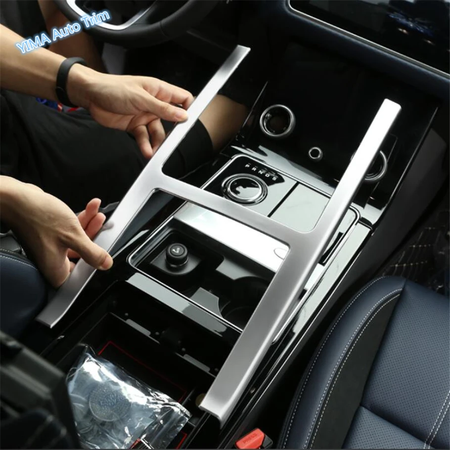 

Lapetus Auto Styling Stalls Gear Shift Gearshift Box Frame Cover Trim ABS Fit For Land Rover Range Rover Velar 2018 2019 Matte