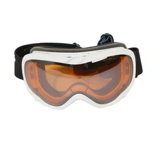 ATV Dirt Motorcycle Ski Snowboard Goggles Bright White Anti Fog Dual Lens Adult