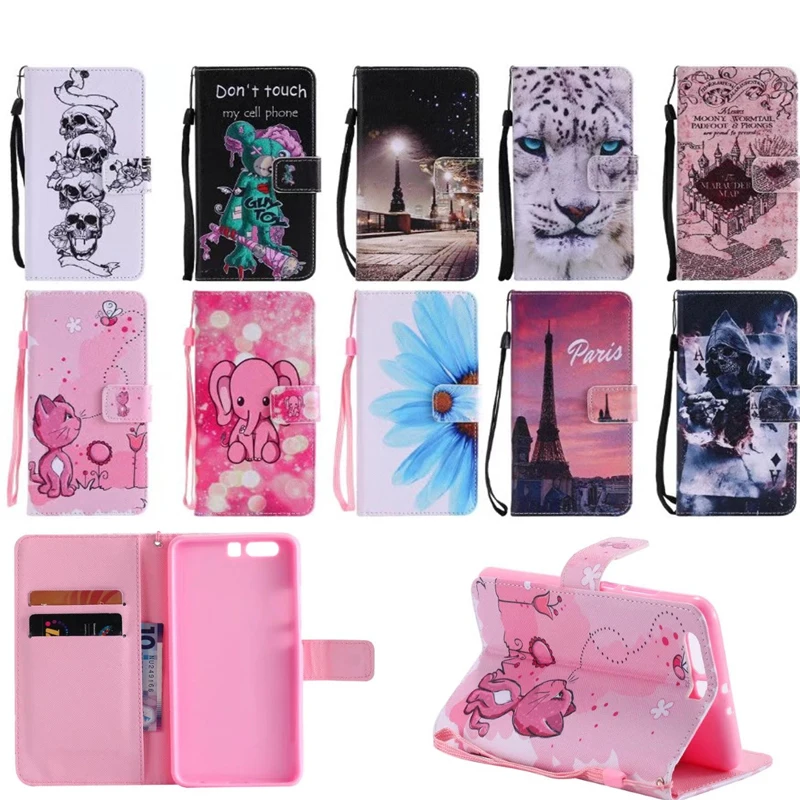 Кожаный чехол с откидной крышкой для huawei p10 plus p8 lite 2017 mate 9 P10 P9 lite|leather case|case for huaweicase