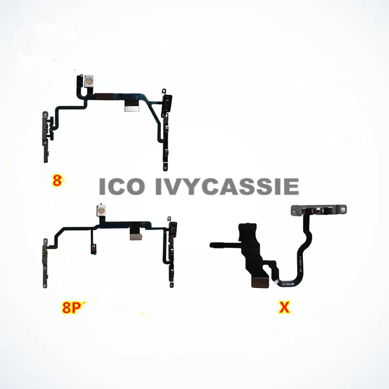 For iPhone 8 8Plus X XS XR Max Power On Switch Flex Cable Light Proximity Sensor Earpiece Receiver Ribbon With Metal | Электронные