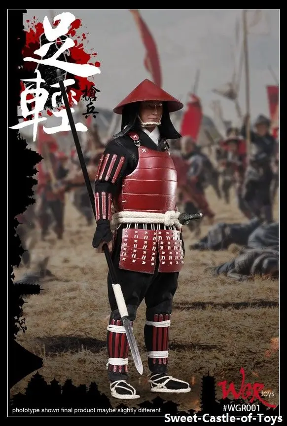 1/6 WGRtoys фигурка японского древнего копья армии Yari Ashigaru WGR001|Игровые фигурки и