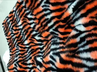 Высококачественная леопардовая расцветка, 2 см, плюшевая искусственная плюшевая меховая ткань для зимнего пальто, жилет, меховой воротник, 160*50 см, длинный ворс, плюшевый мех, tissu telas - Цвет: color 4