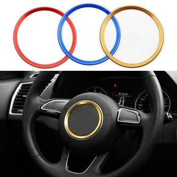 

Car-styling Steering Wheel cover Paillette Decoration Ring Steering wheel Circle Sticker Case For Audi Q3 Q5 Q7 S3 S5 S7 TT A 4L