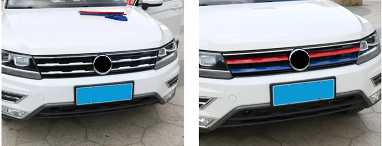 Красная синяя желтая насадка на переднюю крышку гриля решетка радиатора