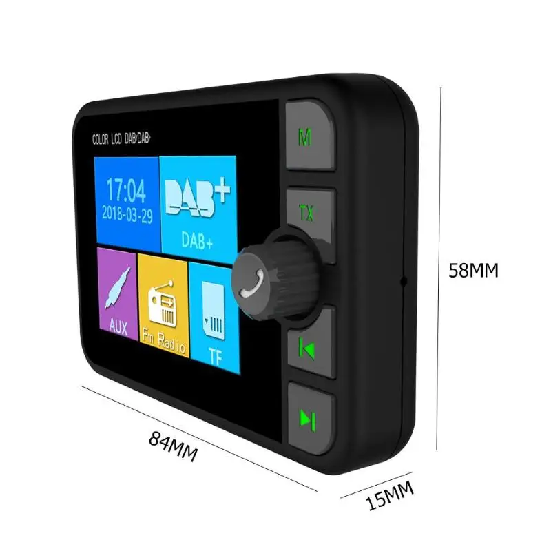 C6 2,4 дюймов Цвет ЖК дисплей автомобиля DAB радио ресивер FM-передатчик Bluetooth Handsfree