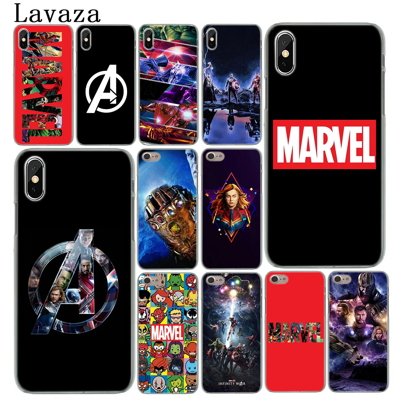Твердый чехол для телефона Lavaza Avengers Endgame Marvel с логотипом супергероя iPhone XR X XS 11 Pro Max
