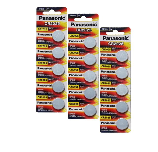 15 X original brand new battery for PANASONIC cr2025 3v button cell