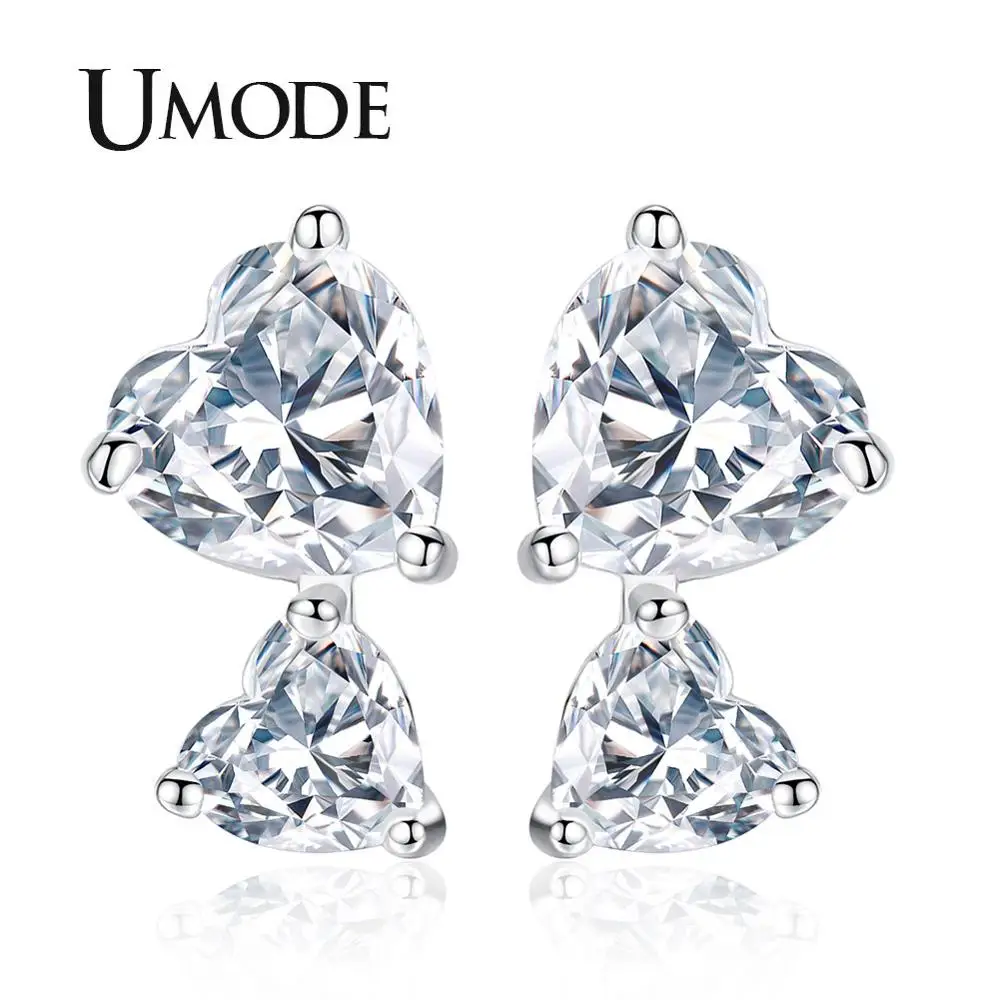 Женские серьги гвоздики в форме сердца UE0336|heart stud earrings|fashion earringsstud earrings |