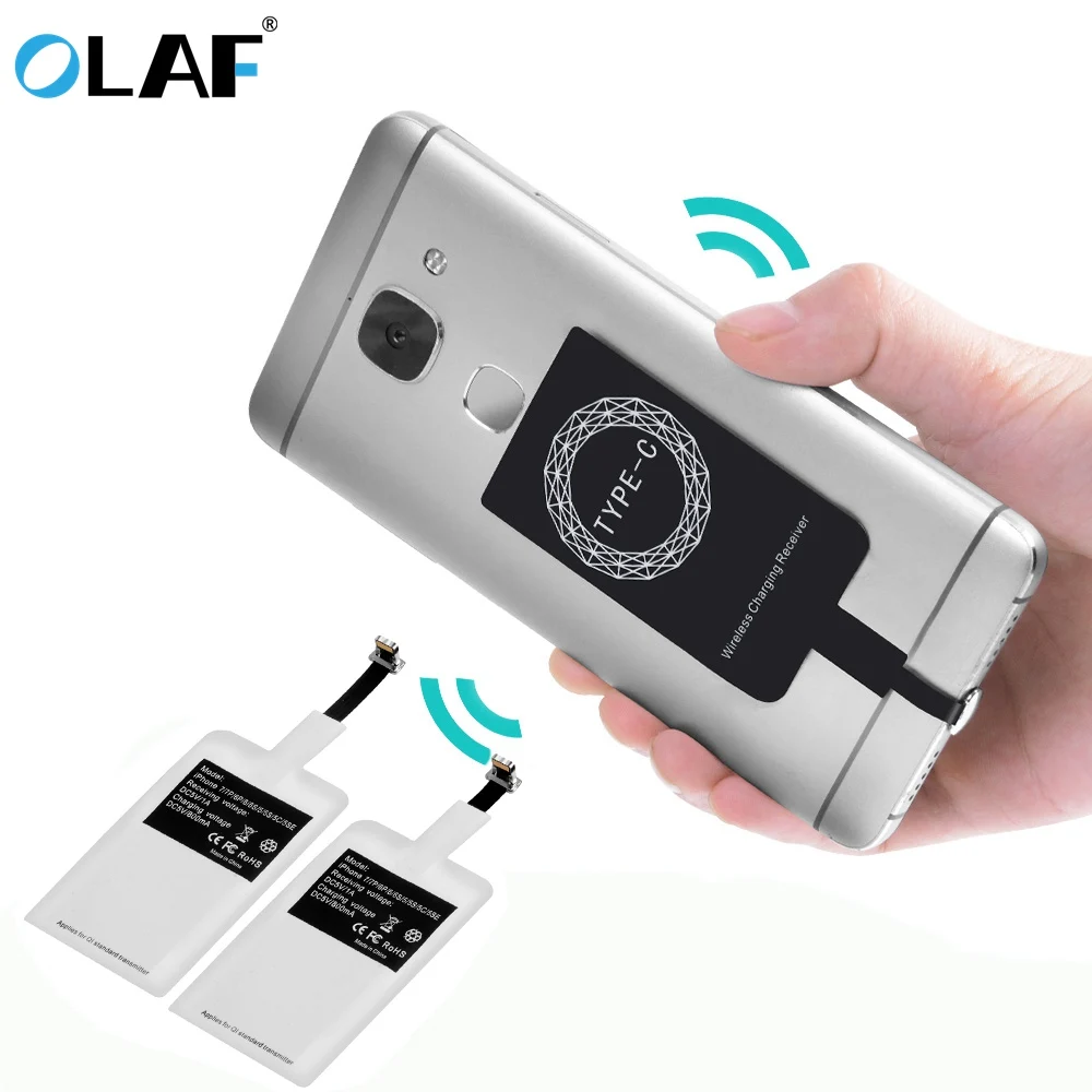 

OLAF Qi Wireless Charger Receiver Adapter Charging For iPhone Xs Max Xr X 7 8 6s Plus Samsung Huawei Mate 20 Pro Lite wireless