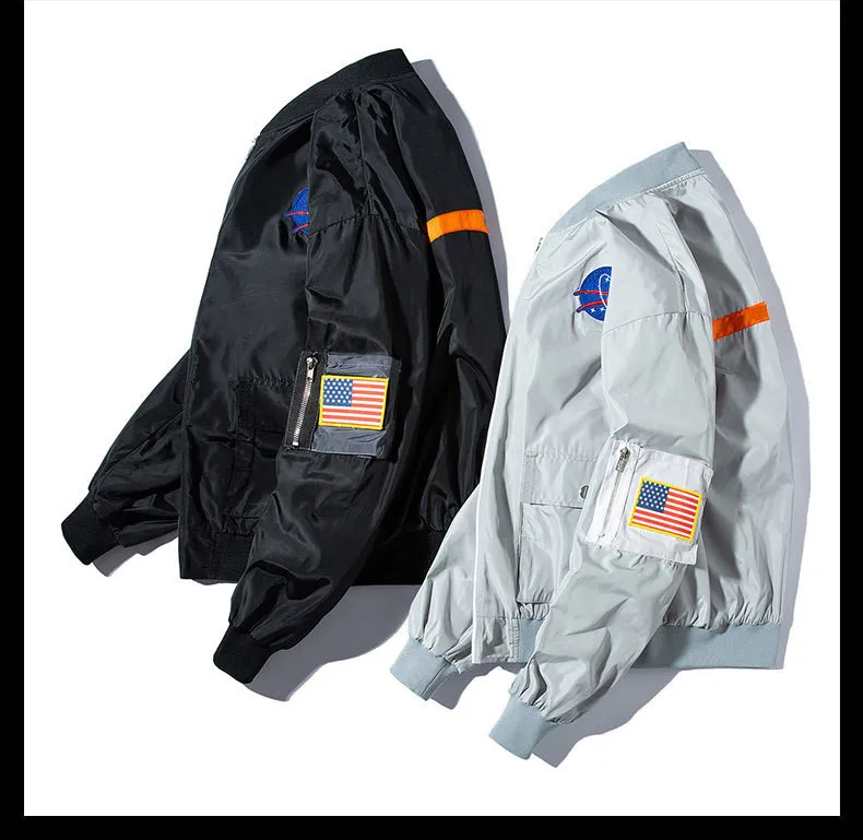 MANVALUE, весенние мужские хип-хоп куртки MA1, верхняя одежда, японские военные летные куртки пилота, мужские тонкие пальто, верхняя одежда для колледжа, куртки
