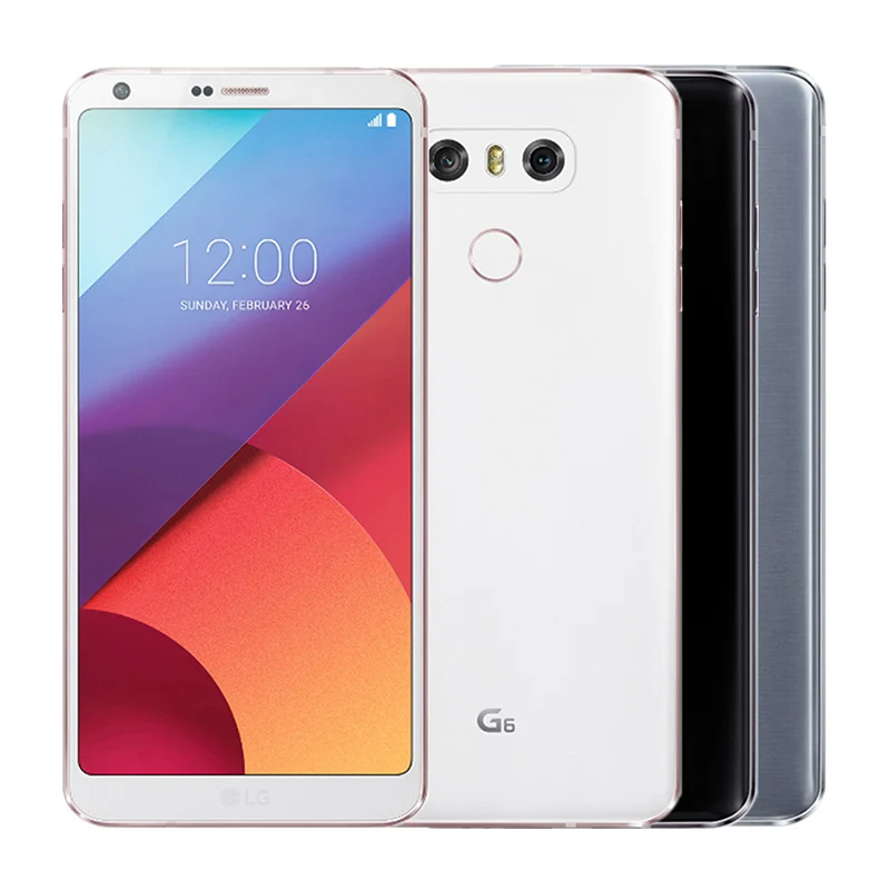 Разблокированный LG G6 4G Оперативная память 32G/64 Встроенная память 13MP 5,7 ''4 аппарат не привязан к оператору сотовой связи мобильного телефона с одной Sim-картой H870 H871 H872 H873 VS988 Dual sim H870DS