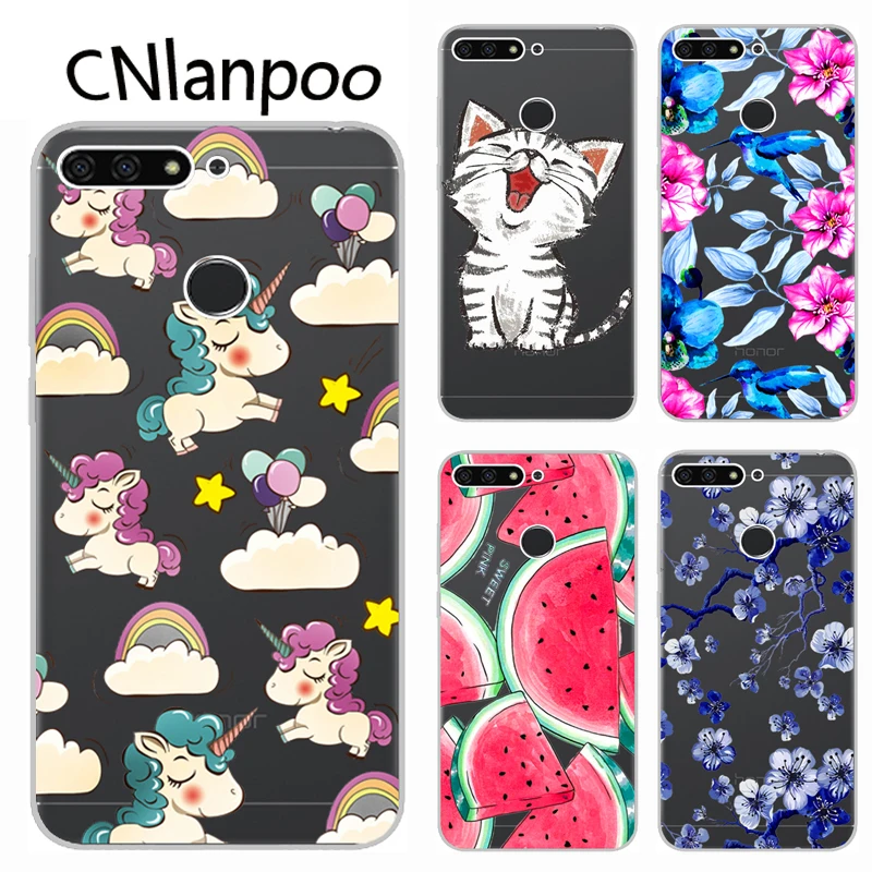 

For Huawei Honor 7A Pro Case Soft Silicone TPU Transparent Printing Phone Back Protective Cover Case For For Huawei Honor 7A Pro