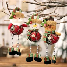 Рождественские украшения подарок Санта Клаус Снеговик елка игрушка кукла подвесные украшения Рождественские украшения для дома год подарки