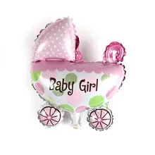 

11.8" Cute Baby Girls Boys Balloon Baby Shower Baby Stroller Foil Ballon Baby Toys For Newborn Party Decoration Balloons