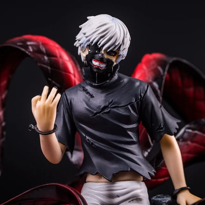 Экшн фигурка Ken Kaneki в штучной упаковке 1/8 весы с 2 головками аниме Tokyo Ghoul большая