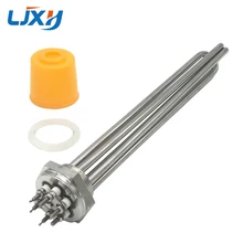 LJXH DN32 Electric Heating Element Immersion 220V/380V Heater 304 Stainless Steel 1.2″ Boiler Water Heater