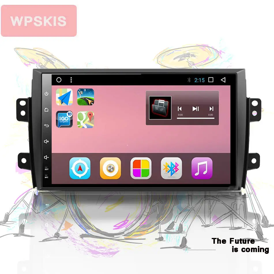 Clearance Head units For Suzuki SX4 2006-2013 Octa Core 9" 1024*600 Stereo AUX 2din Car DVD Radio Player GPS Navigation 2 DIN Android 9.0 2