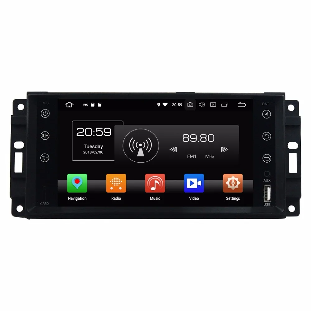 Octa Core 7 Full Touch Android 8 0 8 1 Car DVD Player For Chrysler Sebring 300C Jeep Cherokee 