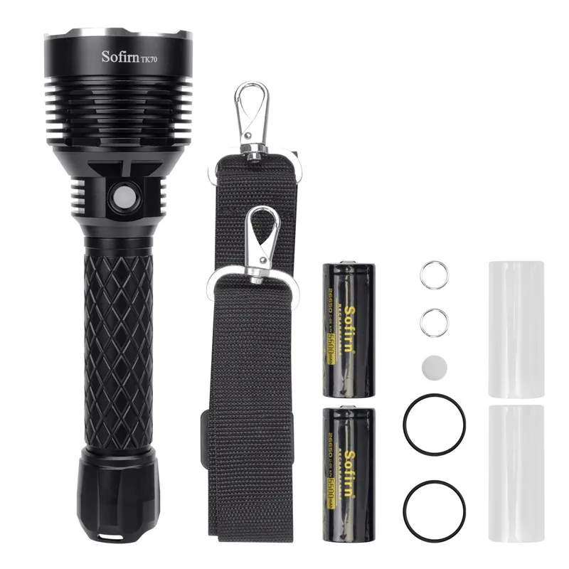 Lanterna de Alta Sofirn Potência Cree Xhp70.2 6000-6500k 18650 Tocha Ipx6 Lanterna Tática Atr 6 Níveis Strobe Tk70 Led 26650 5 cree xhp70.2 6000-6500k 18650 tocha ipx6 tactical lanterna atr 6 níveis strobe