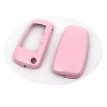 Жесткий пластиковый БЕСКЛЮЧЕВОЙ дистанционный ключ защитный кожух(глянцевый розовый) для Audi