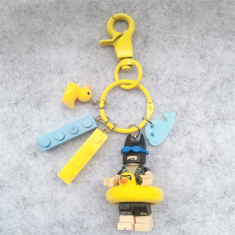 

Star Wars Marvel The Avengers Super Heroes Batman Keychain Figures Building Blocks Bricks Gift Toys Compatible With Lego