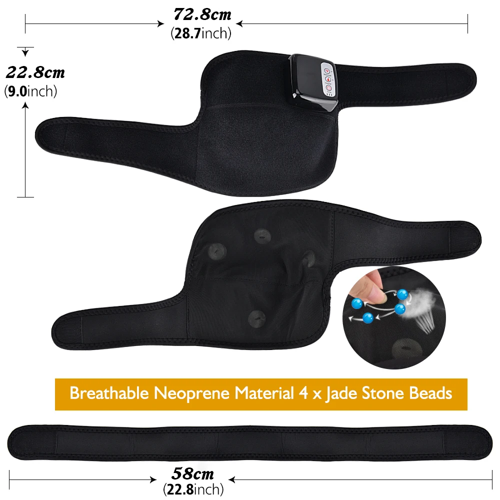Massager da Terapia do Calor na Altura do Joelho Articulação do Cotovelo Alívio da Dor de Recuperação Recarregável Conjunta Fisioterapia Massagem Vibrar Ombro Artrite Mod. 1265326 4 Aparelhos de Massagem da perna