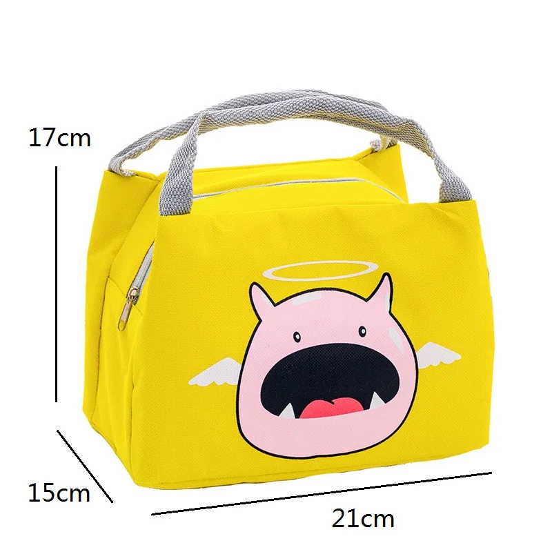 New Cute Animals Waterproof Lunch Bag Women Girls Student Lunch Box Thermo Bag Office School Picnic Cooler Bag Lancheira Termica