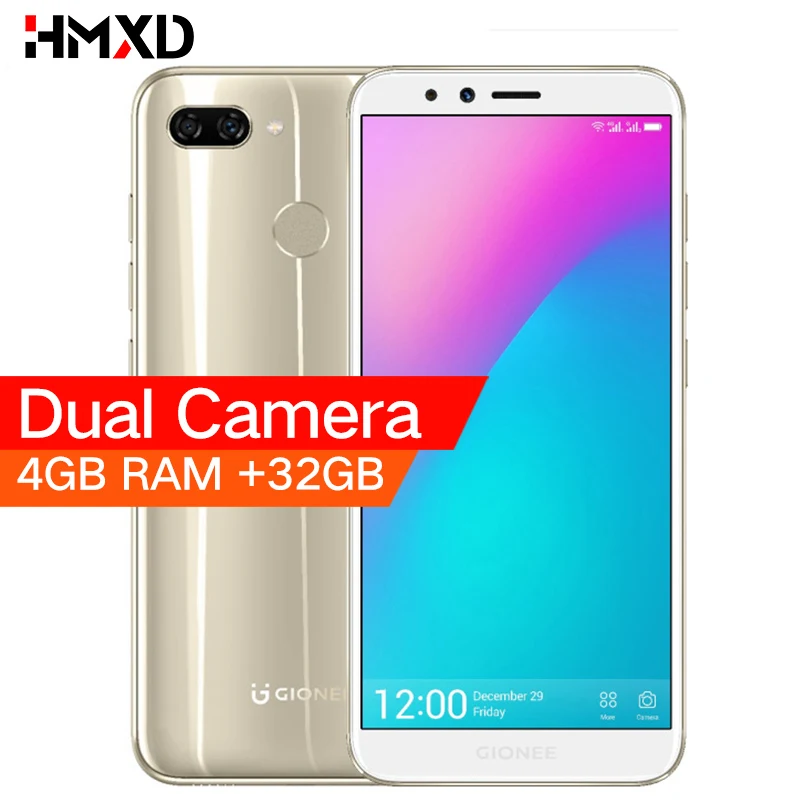 Global version GIONEE S11 lite 4GB RAM 32GB ROM 5.7inch 1080P 3030mAh Snapdragon 430 1.4GHz Octa Core Android 7.1 13MP+2MP | Мобильные