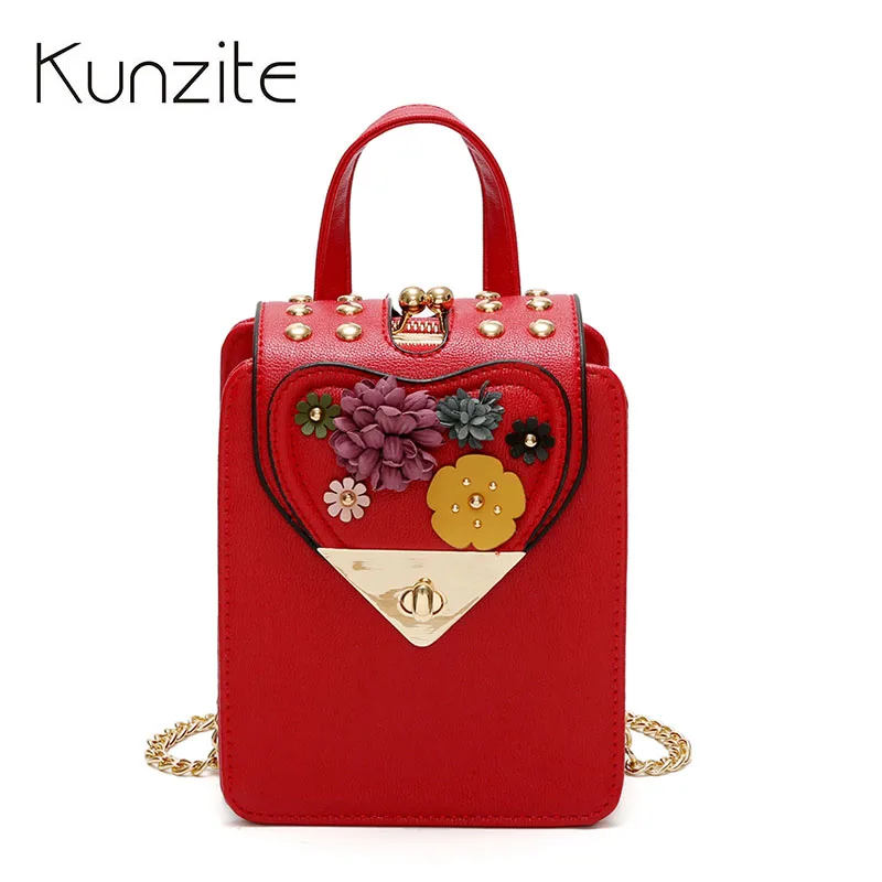 

Kunzite Mini Messenger Bag Lady Rivet Chain Shoulder Bag Girl Crossbody Bags for Women 2018 Bag Handbags Women Famous Brand Sac
