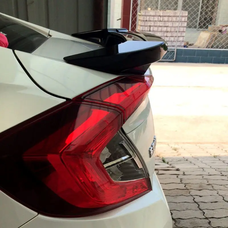 Для Honda Civic Высокое качество ABS Материал пирмер цвет заднее крыло багажника спойлер