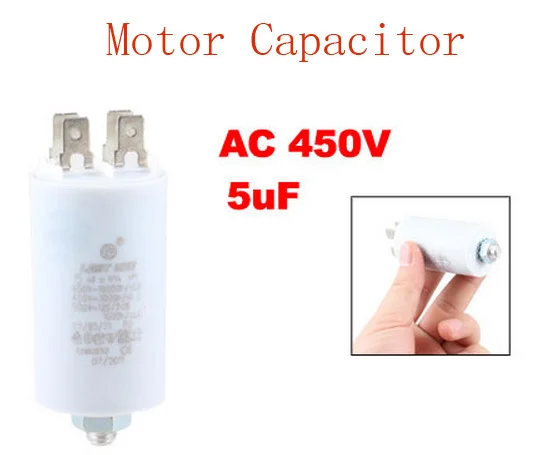 

Washing Machine Washer 5uF AC 450V Motor Run Capacitor White 2pcs
