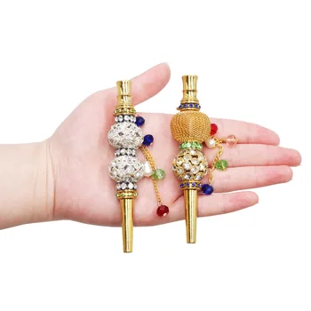 

SY 1pc Handmade Inlaid Jewelry Alloy Hookah Mouth Tips Tobacco Hookah Mouth Shisha Chicha Filter Tip Hookah Mouthpiece Mouth Tip