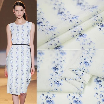 

Silk Blended Fabric Compliant with Crepe Silk Cotton Fabric Spring and Summer Dress Fabric