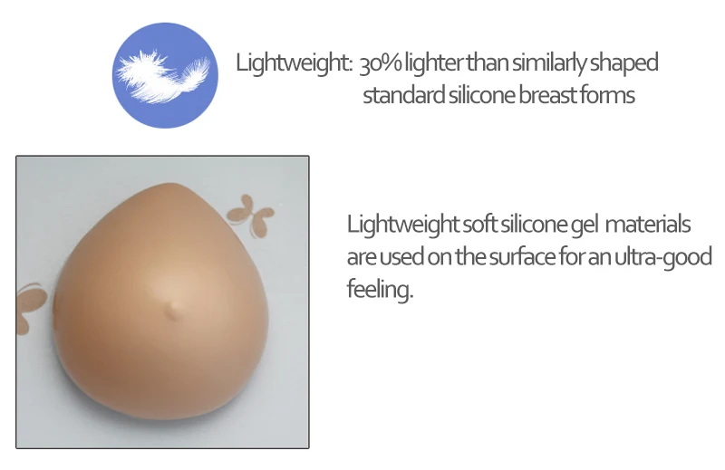 Komaynaly Temperature Control Lightweight Silicone Breast Forms for Woman Mastectomy Prosthesis Bra Inserts 1 Piece A B C D Cup (1)